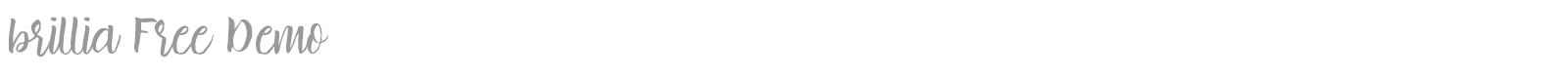 Brillia font preview